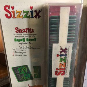 Brand New Sizzix Sizzlits alphabet Set "Boxed Brush"